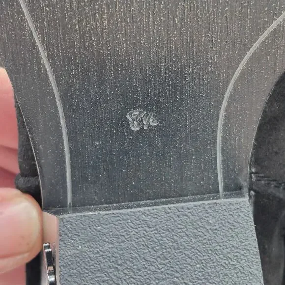 Sam Edelman Julee over-the-knee cowboy boots in black suede  size 8.5 - Picture 6 of 6